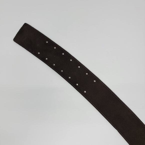 GAP Brown Leather Cinch Waist Belt, Medium - Picture 7 of 8
